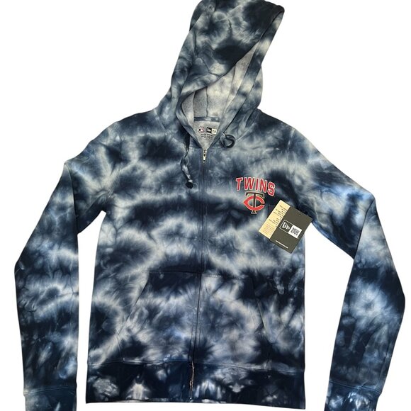 MLB Minnesota Twins Full Zip Hoodie Tie-Dye Women's S New Era New With Tags - Picture 1 of 5